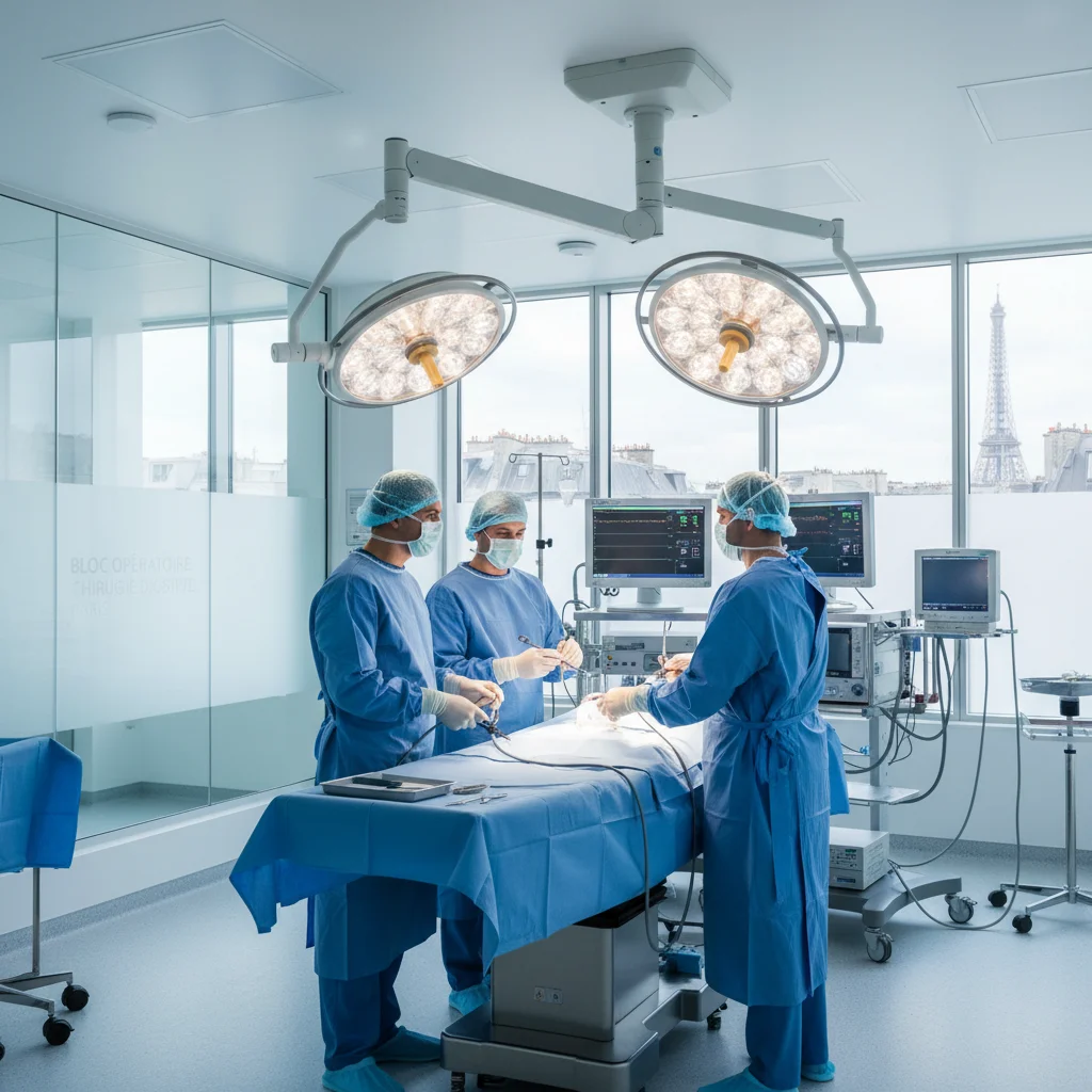 Bloc opératoire chirurgie digestive Paris
