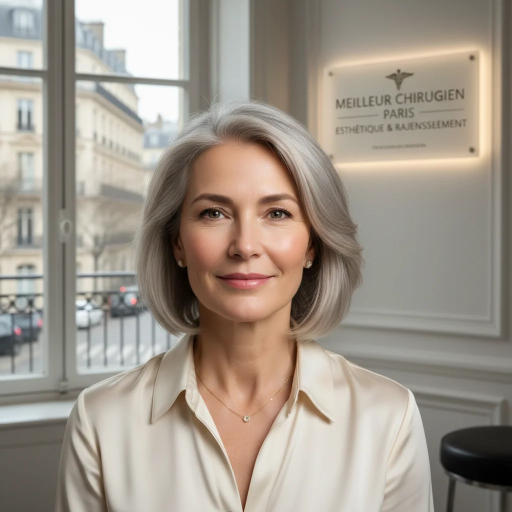 Résultat lifting visage naturel chez femme de 55 ans