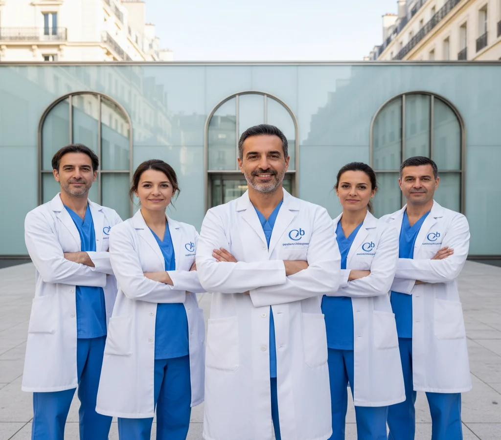 Équipe d'experts médicaux analysant des dossiers